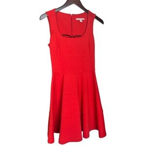 Red Banana Republic flare dress
